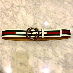 GUCCI Men’s Interlocking G Web Belt